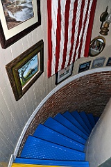 Spiral Stairway at Borden Flats Lighthouse